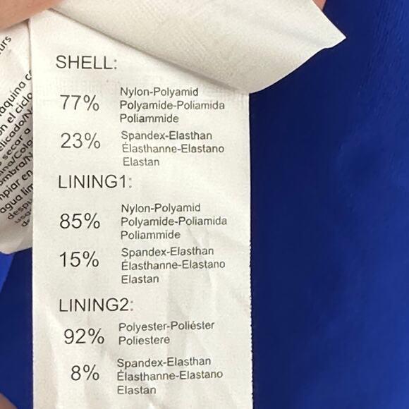 NEW Cupshe Royal Blue Square Neck Slim & Sculpt One Piece Swimsuit Sz Large - Picture 8 of 9